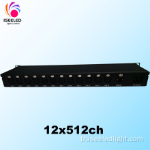 Lightning12 Artnet Düğüm LED denetleyicisi 12x512ch